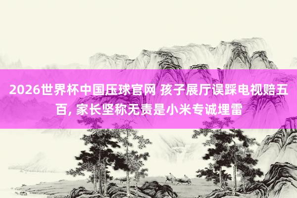 2026世界杯中国压球官网 孩子展厅误踩电视赔五百， 家长坚称无责是小米专诚埋雷