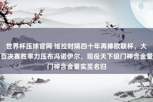 世界杯压球官网 维拉时隔四十年再捧欧联杯,大马丁百分百决赛胜率力压布冯诺伊尔,现役天下级门神含金量实至名归