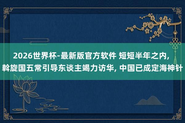 2026世界杯-最新版官方软件 短短半年之内, 斡旋国五常引导东谈主竭力访华, 中国已成定海神针