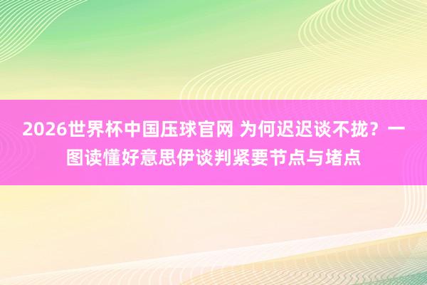 2026世界杯中国压球官网 为何迟迟谈不拢?一图读懂好意思伊谈判紧要节点与堵点
